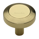 M Marcus Heritage Brass Ridge Design Cabinet Knob 38mm 